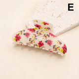 FLORAL FLOWER HAIR CLAW CLIP