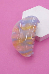 JUMBO HALF MOON CELLULOSE HAIR CLAW CLIPS