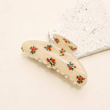 FLORAL FLOWER HAIR CLAW CLIP