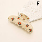 FLORAL FLOWER HAIR CLAW CLIP