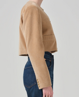 PIA CROPPED JACKET IN AMBRA