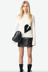 MALTY WE HEART IN ECRU