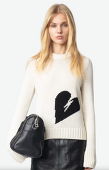 MALTY WE HEART IN ECRU