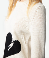 MALTY WE HEART IN ECRU