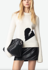 MALTY WE HEART IN ECRU