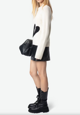 MALTY WE HEART IN ECRU