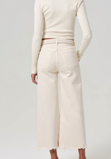 LYRA CROP WIDE LEG IN ALMONDETTE