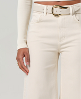 LYRA CROP WIDE LEG IN ALMONDETTE