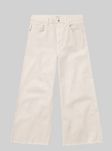 LYRA CROP WIDE LEG IN ALMONDETTE