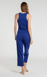 CATHIE TANK + CARLYN PANT IN BLUE TEA