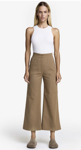 UTILITY CULOTTE IN BURLAP