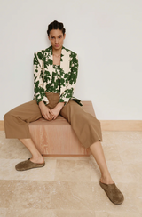 UTILITY CULOTTE IN BURLAP