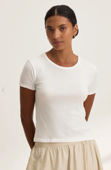 WHITNEY TEE IN WHITE