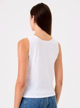 RUCHED SUMMER SHIRT IN WHITE