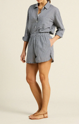 LUCILLE SHORT IN INKWELL GINGHAM
