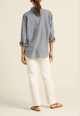 BLAKE OVERZIDED SHIRT IN INKWELL GINGHAM