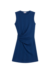 FAUX WRAP SLVLS MINI DRESS IN ESTATE BLUE