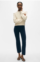 SUPERFINE ORGANIC COTTON KICK FLARE PANT IN NAVY