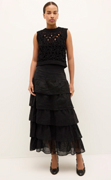 THEA SHELL TOP IN BLACK