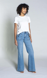 BRICK HOUSE WIDE LEG DYNOMITE IN HARBOUR