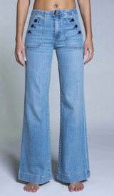 BRICK HOUSE WIDE LEG DYNOMITE IN HARBOUR