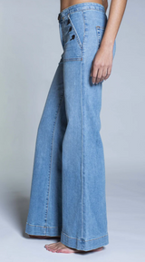 BRICK HOUSE WIDE LEG DYNOMITE IN HARBOUR