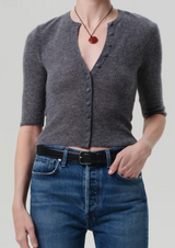 TABITHA CARDIGAN IN DARK GREY