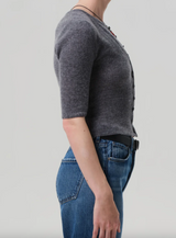 TABITHA CARDIGAN IN DARK GREY