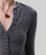 TABITHA CARDIGAN IN DARK GREY