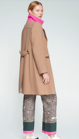 KATE CAMEL WOOL DOUBLE-BREASTED COAT