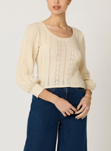 ZOE SWEATER IN IVORY