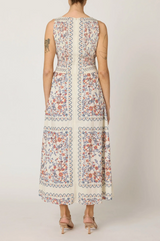 CONSTANCE ANKLE DRESS IN LA RAMOS PRINT