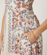 CONSTANCE ANKLE DRESS IN LA RAMOS PRINT