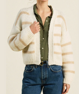 Arlowe Cardigan IN ANTIQUE WHITE STRIPE