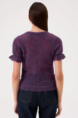 S/s Alp/pointelle in violet