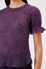 S/s Alp/pointelle in violet