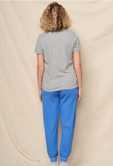 V-NECK TEE - MOON EMBROIDERY