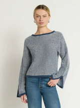 WILLOW PULLOVER SWEATER IN GREENWICH NAVY STRIPE