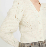 AUDRA SWEATER IN ANTIQUE WHITE / GREY MORN