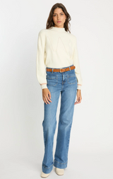 ELINE SWEATER IN ANTIQUE WHITE