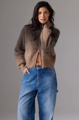 BRUSHED DIP TOTO JACKET IN CAPPUCCINO