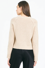 AGNES CREWNECK IN SAND COMBO