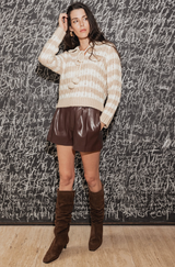 ADLER IN BEIGE/IVORY