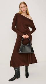 ODITA KNIT SKIRT IN BORDEAUX