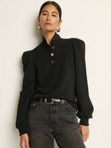 JESSIE SWEATSHIRT IN JET BLACK