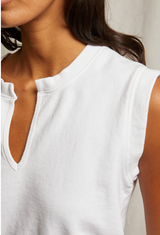 SLOANE FRENCH TERRY SPLIT TOP