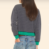 LILLIAN CARDIGAN IN NAVY STRIPE