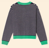 LILLIAN CARDIGAN IN NAVY STRIPE