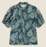 MIRA BLOUSE IN HUSHED MEADOW