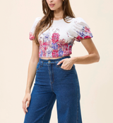 RYA TOP IN CAMELLIA PRINT